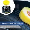 50g Polnische Reifenpaste Auto Reifen Rostschutz Polierpaste Langlebige Automobilpflege Reifenwachs mit Schwamm für LKW