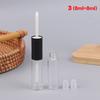 Dobbeltsidig Tom Klar Leppegloss Tube Påfyllbar Mini Leppepomade Flasker Leppestift Beholdere For Reiser Kvinner Jenter Diy Sminke