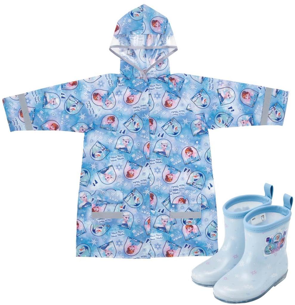 Skater Raincoat for Disney Suitable for Heights Kids, Frozen, 110-125cm, RACO1N-A