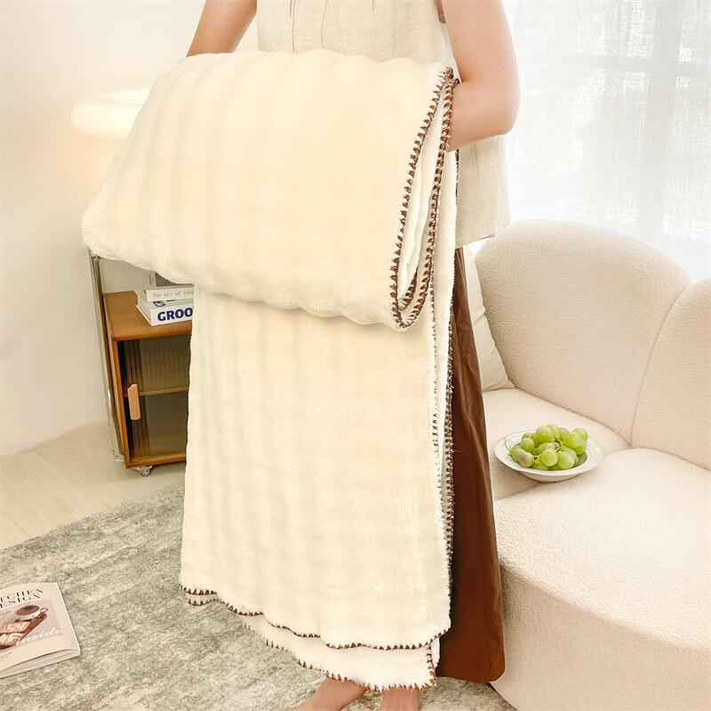BULUNO Bubble Rabbit Multifunctional Plush Blanket