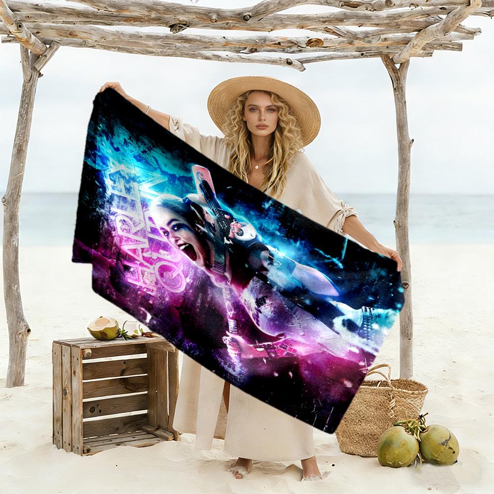 Suicide Squad Beach Towel Quick-Dry Soft Microfiber Comfortable Lightweight