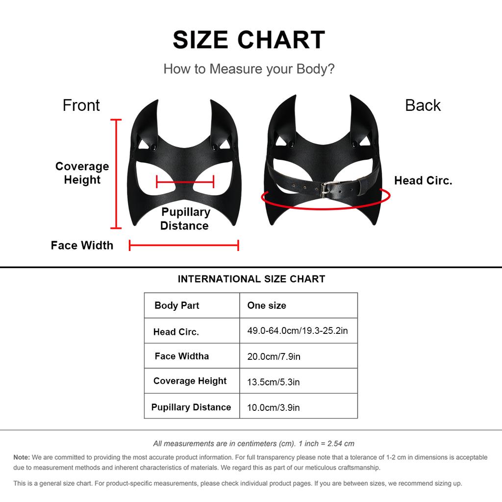 Masque de Chat en Cuir 4 Pièces Accessoire de Costume d'Halloween Fête Cosplay pour Femmes