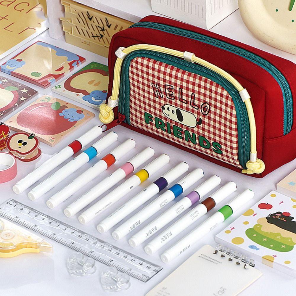 Detachable Stationery Pen Bag Portable Cosmetic Storage Bag  Student Supplies