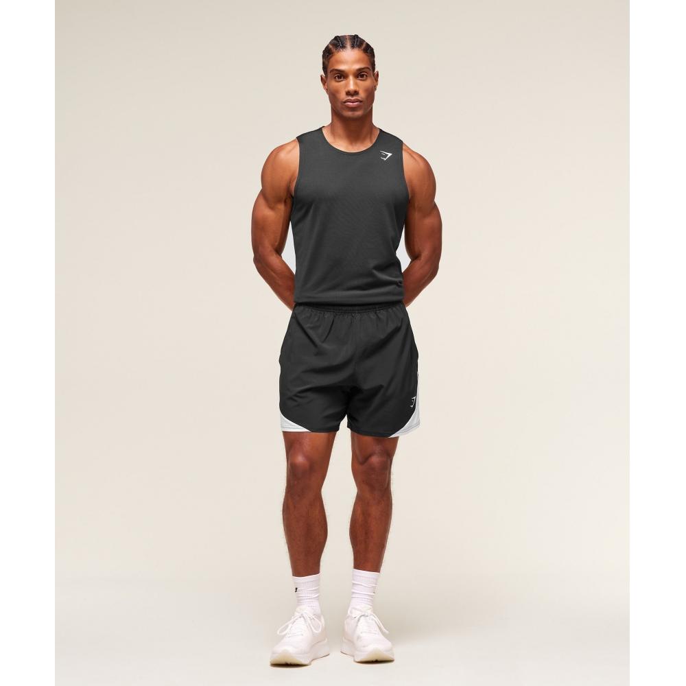 Gymshark Arrival Block 6  Shorts Black A3b9y Bb2j