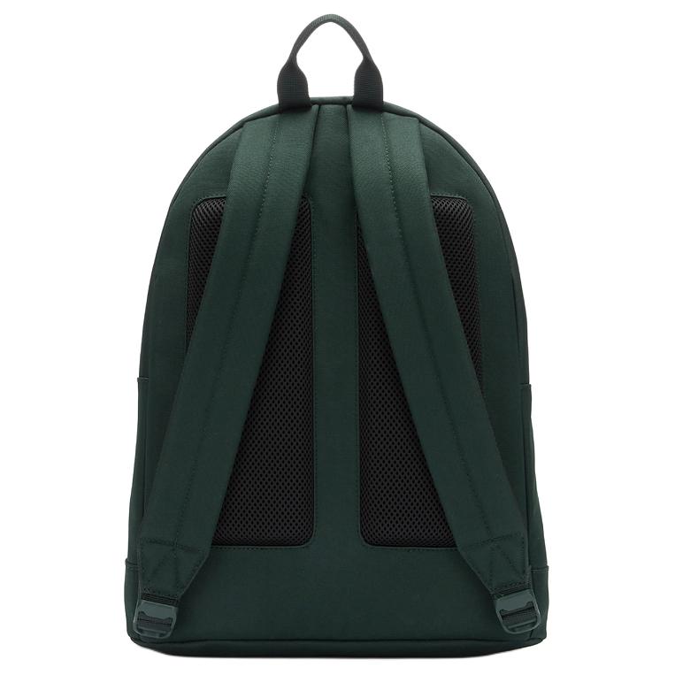 Lacoste Fashion Trend Print Fabric Backpack Large Men backpack Dark-Green NH4628RG-N47