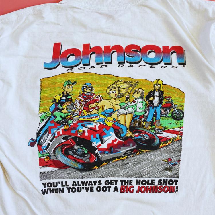 90s Big Johnson Hole Shot Motorcycle Racing T-Shirt Unisex Cotton Tee XXL