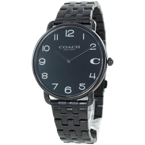

Coach Men s Elliott Stainless Steel Bracelet Watch (No. 2, Black)