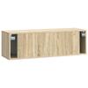 Wall Mounted TV Cabinet in Sonoma Oak 98 x 31 x 30 cm