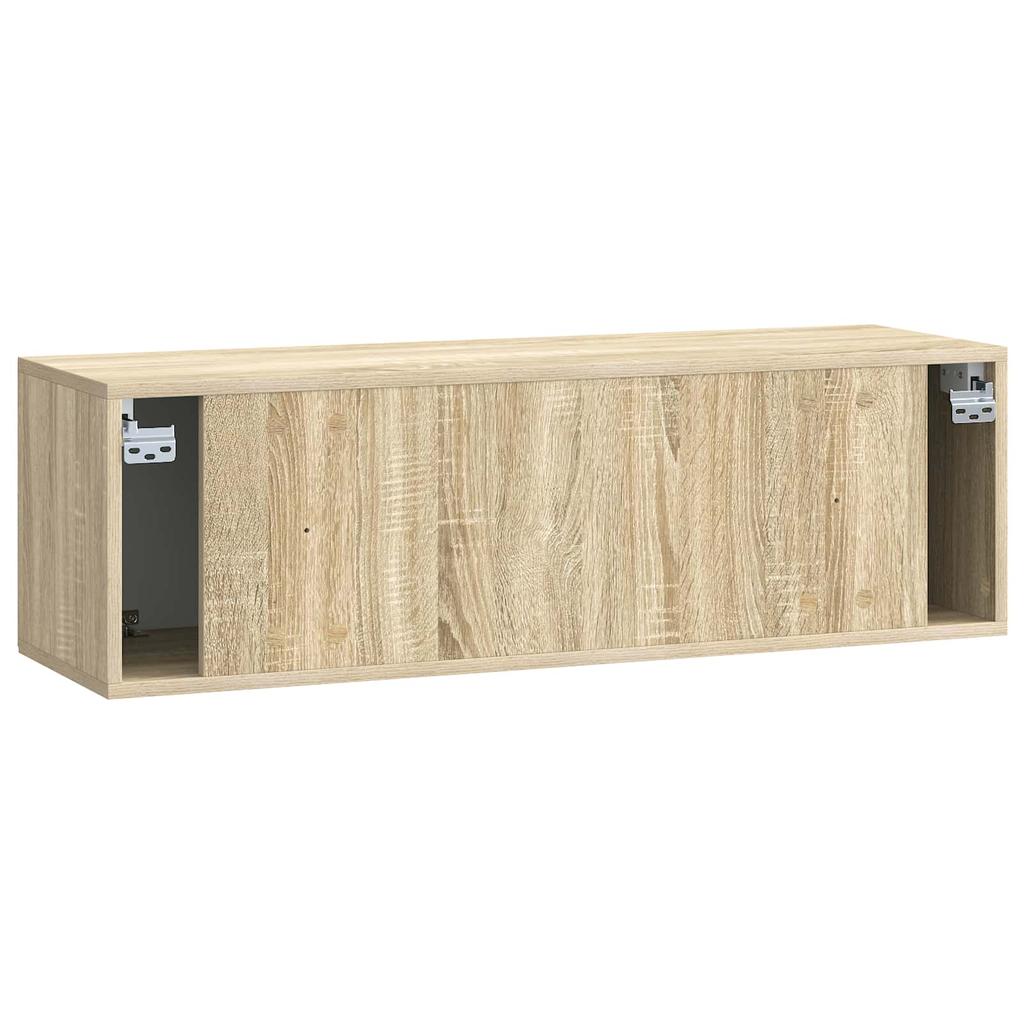 Wall Mounted TV Cabinet in Sonoma Oak 98 x 31 x 30 cm