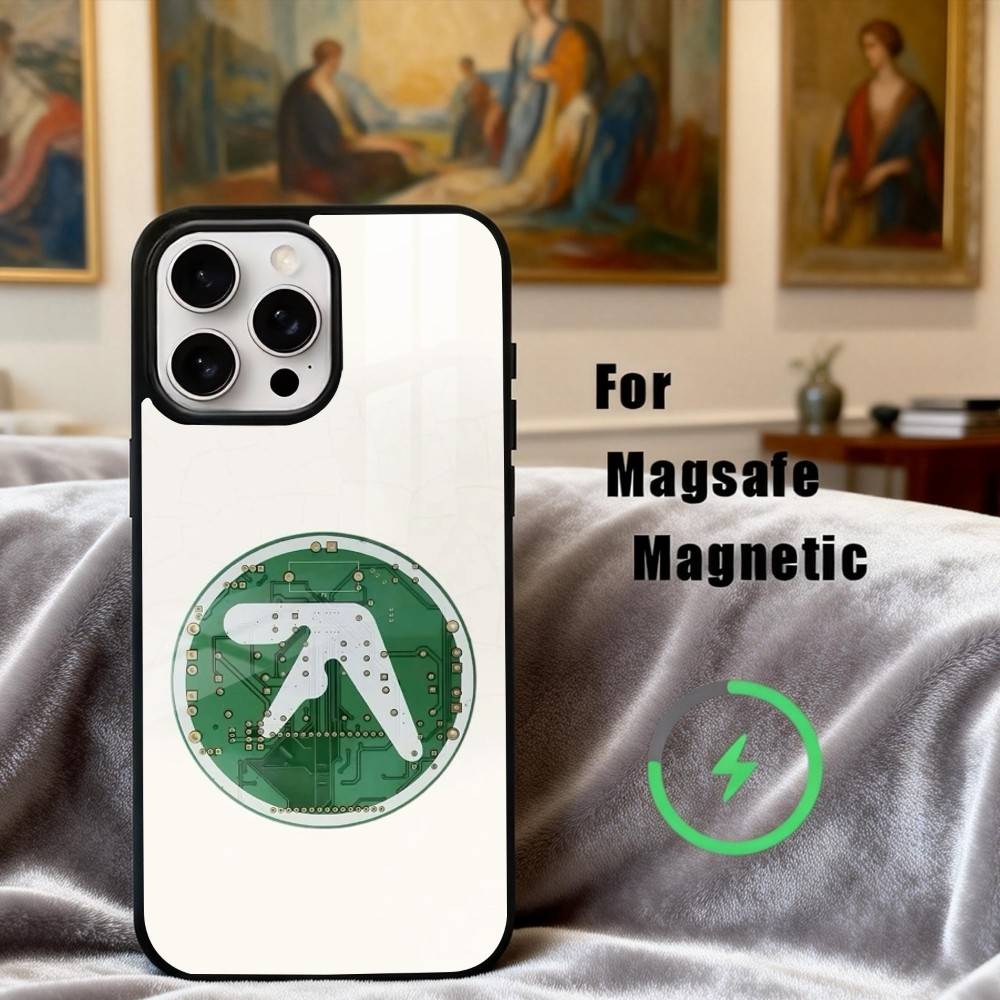 A-Aphex T-Twins-S Logo A-Art  Phone Case For iPhone17,16,15,14,13,12,11 Plus,Pro Max Magnetic For Magsafe Wireless Charging