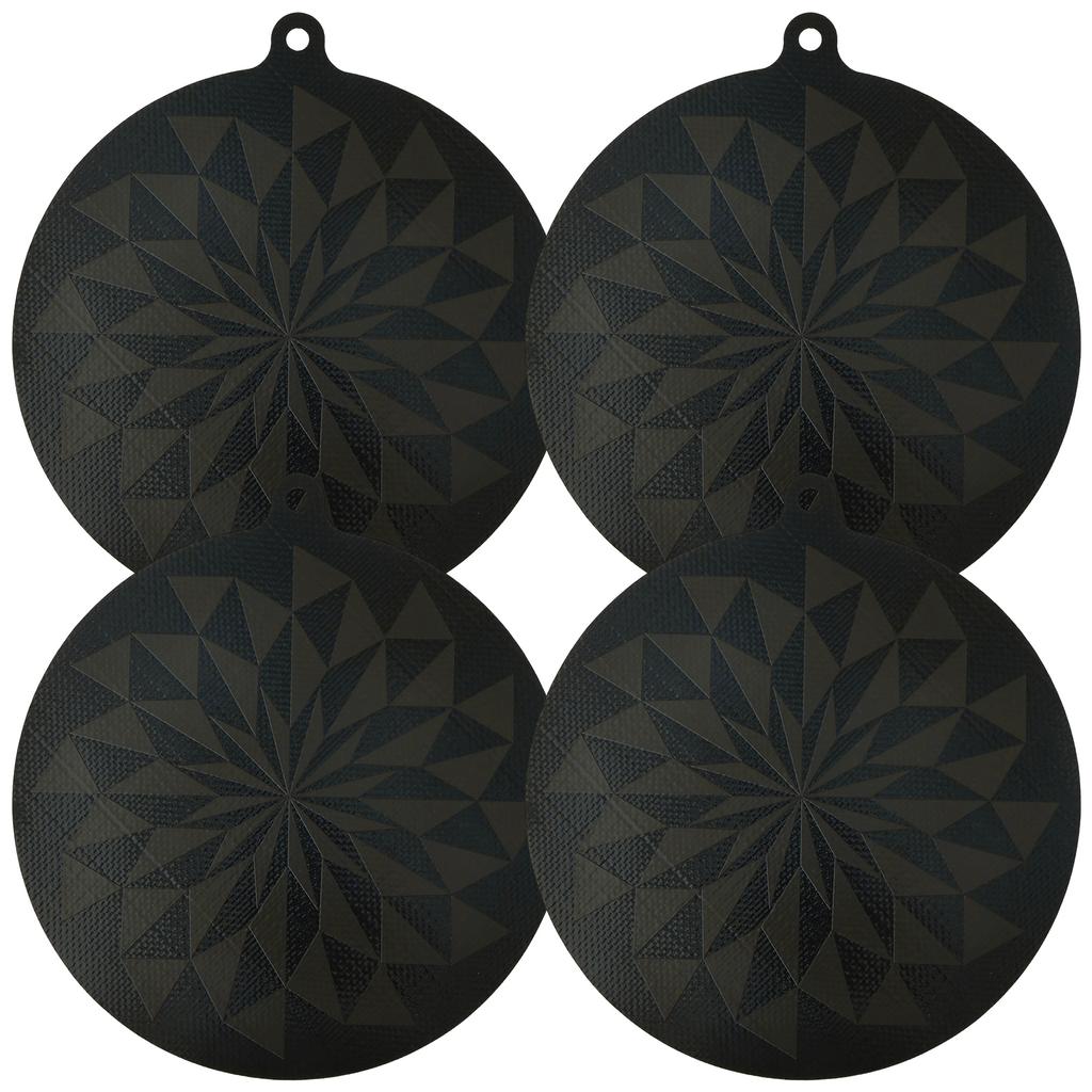 2/4Pcs Induction Cooktop Mat Multifunctional Silicone Countertop Protector Mat  Cooktop Scratch for Kitchen Cooking 24cm