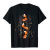 Koszulka.Woot Lis Jesień T-Shirt T-Shirt Retro High Street Bawełna Męskie Topy T-Shirt Kreskówkowy Kawaii Odzież Męska