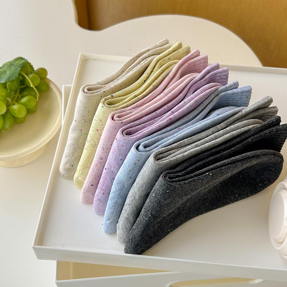 Chaussettes hautes en coton respirant pour femme, nouvelles collections printemps et automne, style universitaire