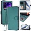 For Xiaomi 17 Pro Leather Case Wallet Stand Phone Cover with Wrist Strap