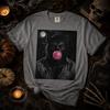 Werewolf Blowing Bubblegum T-Shirt | Moonlit Wolf Portrait