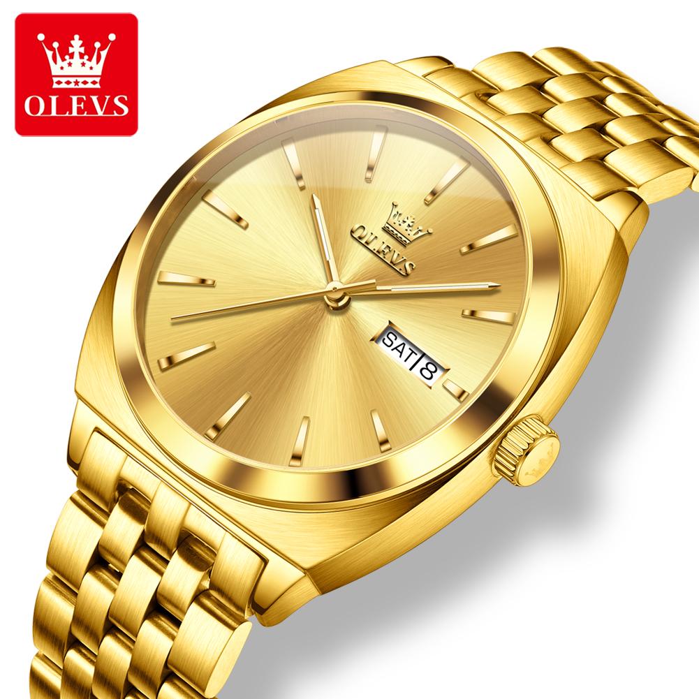 OLEVS Men Watches Luxury Elegant Waterproof Fine Steel Original Automatic Mechanical Wristwatch for Man Waterproof Luminous Date