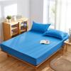 Fitted Sheet Waterproof Mattress Cover Colorful Bed Cover Breathable Deep Pocket for 46CM 1 PC
