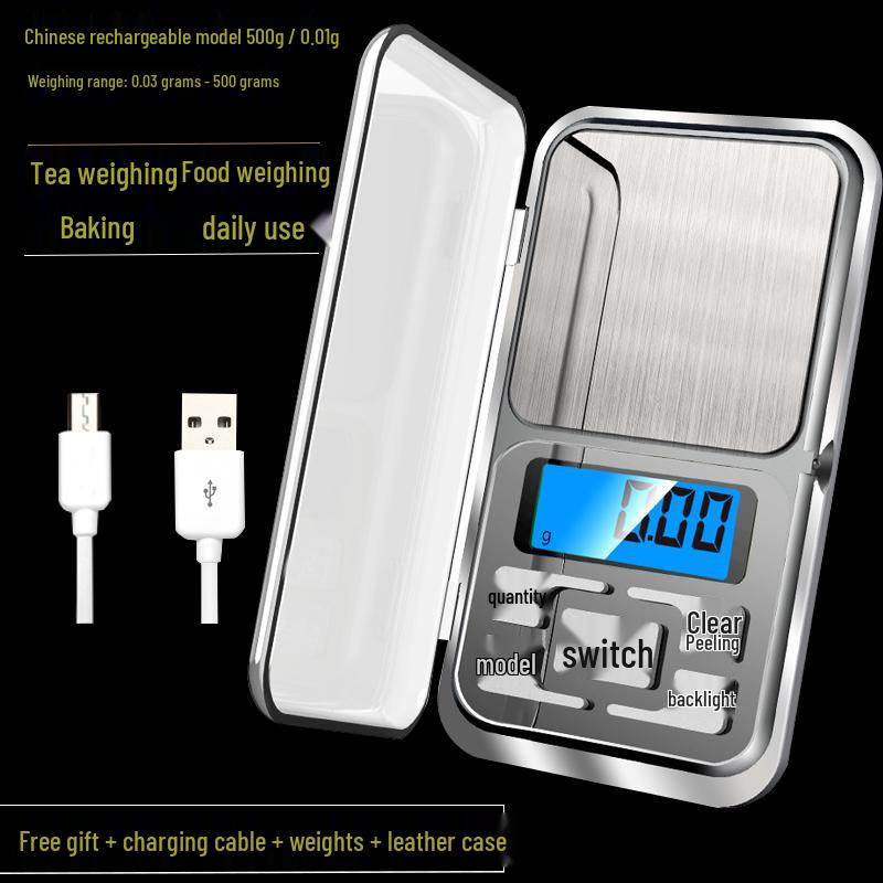 High-Precision Portable Kitchen Scale for Jewelry, Baking, Tea, Bird's Nest - Gram Weight Electronic Scale