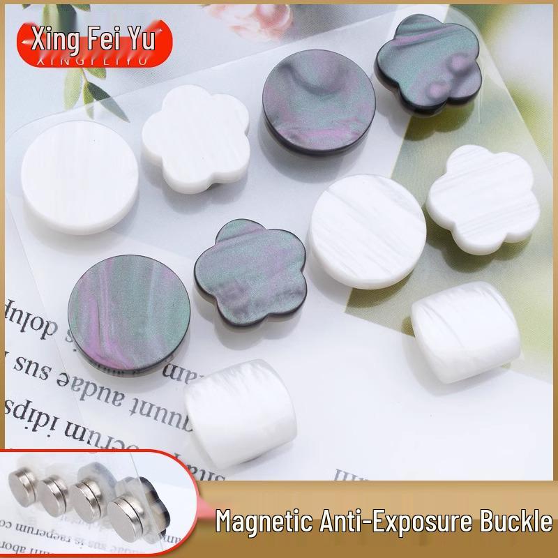 Women's Invisible Magnetic Button Seamless Decorative Collar Accessory