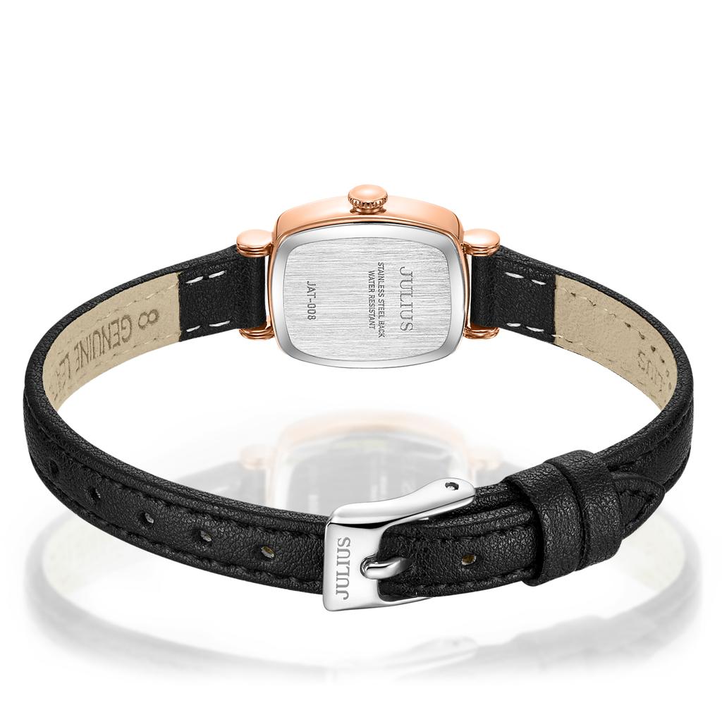 Jyullieoseu Jat-008 Square Mesh Leather Women'S Watch