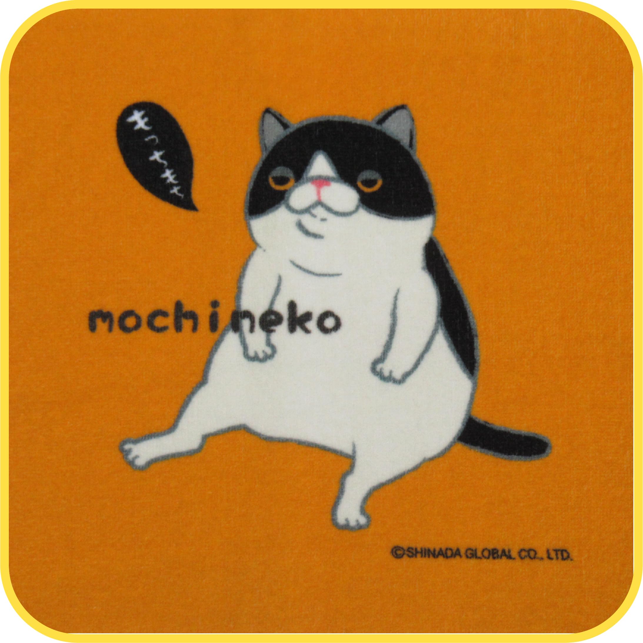 

Shinada Global Mochi Series Mini Mochi Cat Hachiware Miscellaneous Small Cat Towel, Pattern, Orange, Sitting, 22x22cm, Goods, Handkerchief, Towel,