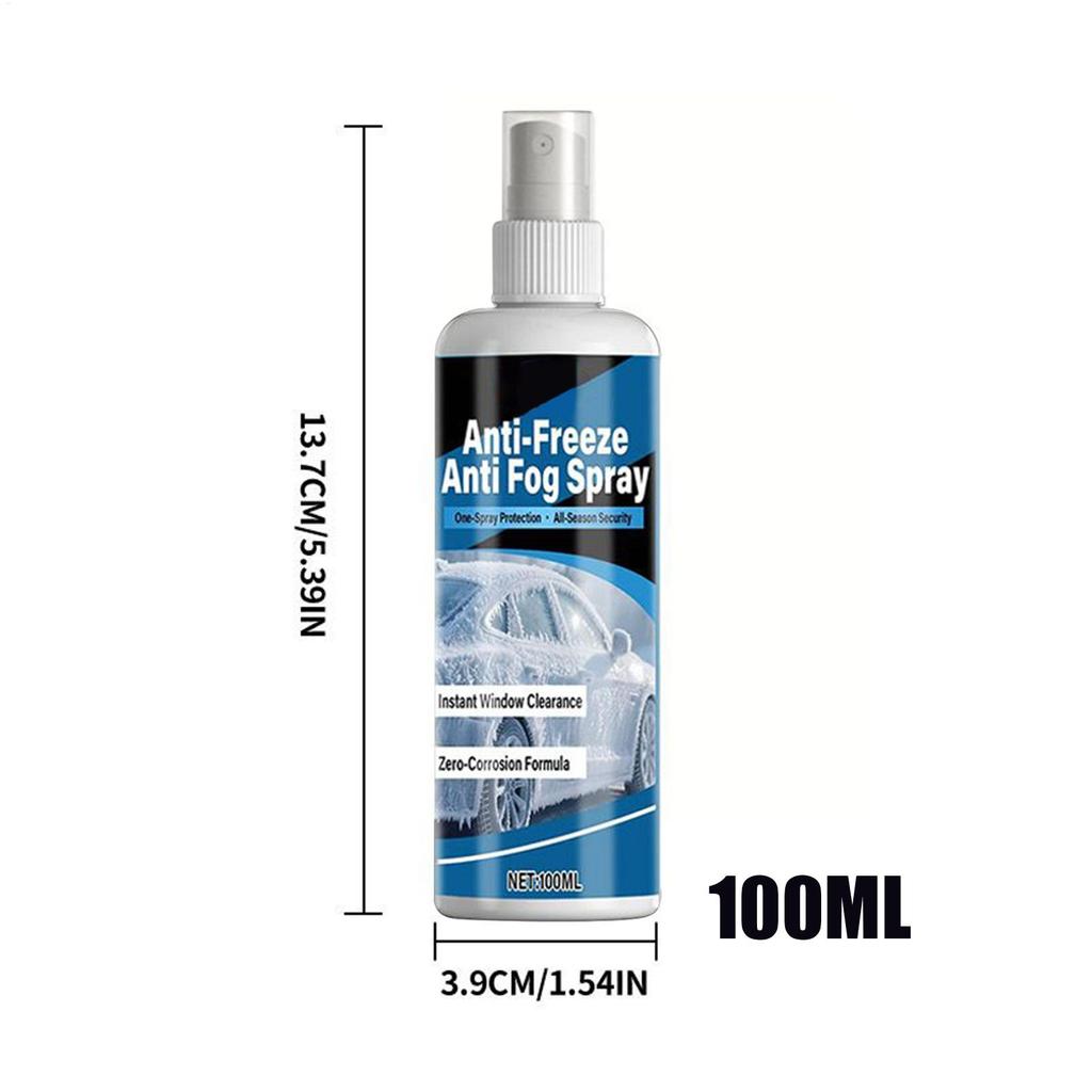 Anti Fog Spray For Windshield 100ml Automotive Defogging Windshield Car Glass Cleaning Spray For Clear Visibility Cleaning
