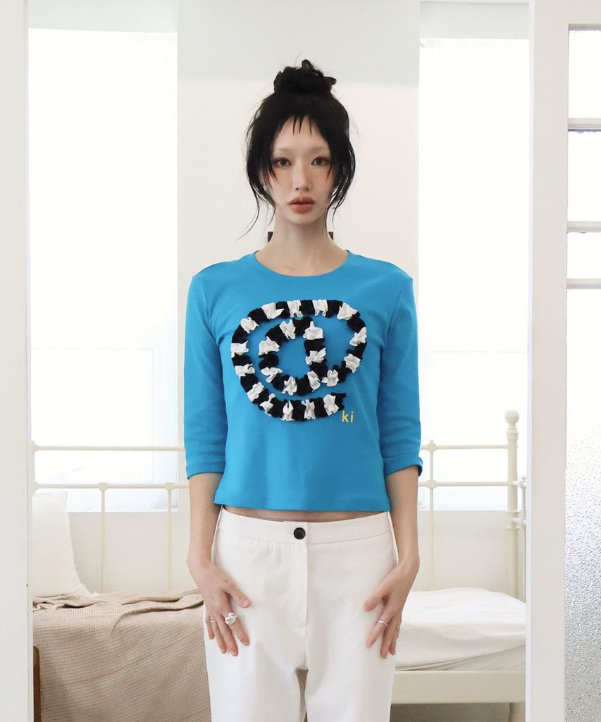 Kikoji Et Sign T-Shirt Turquoise