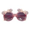 Crystal Bow Kids' Cartoon Sunglasses - Cute, Trendy, and Fashionable Sun Protection for Girls