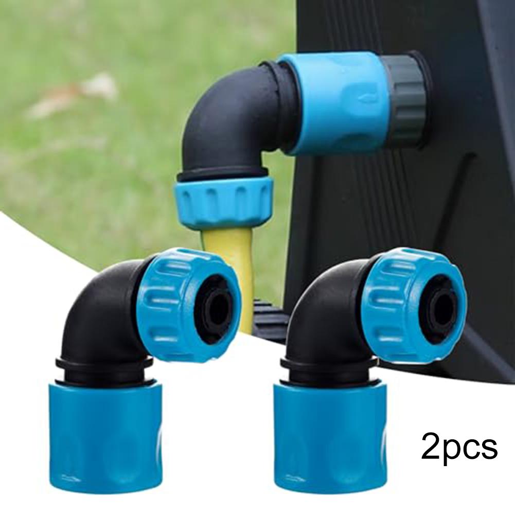 2 Pièces Raccords Coude Joint Tuyau d'Arrosage Connecteurs Rapides Pour Irrigation de Jardin & Lavage de Voiture 1/2(12.5mm) Tuyau Arrosage Jardin Ménage Raccord