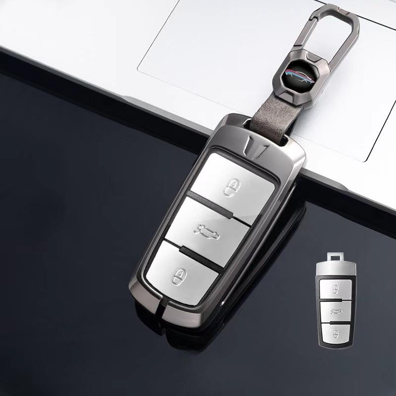 

Metal Zinc Car Key Case Cover for Volkswagen VW CC Passat B6 B7 Passat 3C CC Maogotan R36 B5 B7L Protector Auto Accessories серый