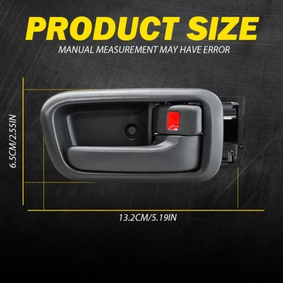 ide Door Handle & Front Bezels Driver Passenger For Tundra Toyota 2x Gray