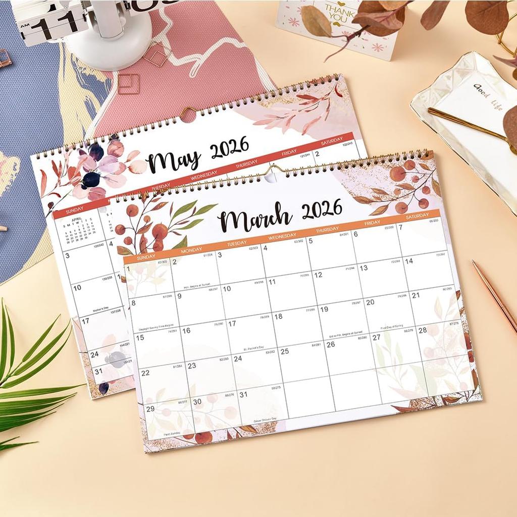 2026 Calendar - 2026 Wall Calendar from July 2025 to December 2026, 11.6''x14.8'', 2026 Wall Calendar 18 Months with Large Blocks for Writing,