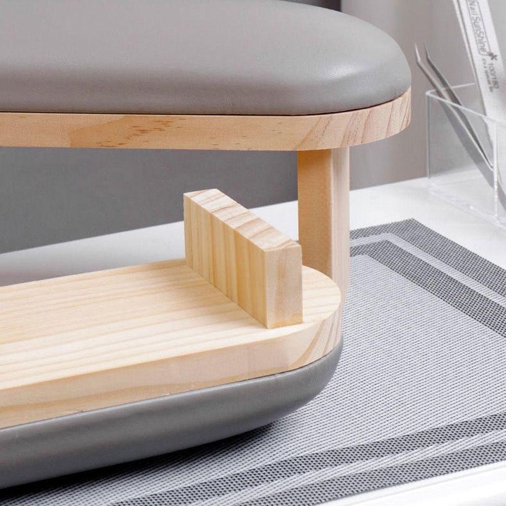 Non-slip Nail Art Hand Cushion PU Leather Nail Hand Holder Manicure Table Mat  For Two Hands