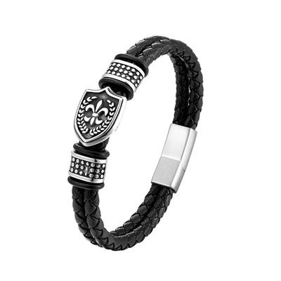 Fashion Accessories Simple Double Leather Men's Bracelet Magnet Buckle Trend Bracelet Creative Accessories 2026