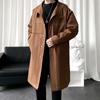 ROMON Men's Premium Relaxed Fit Mid-Length Trench Coat