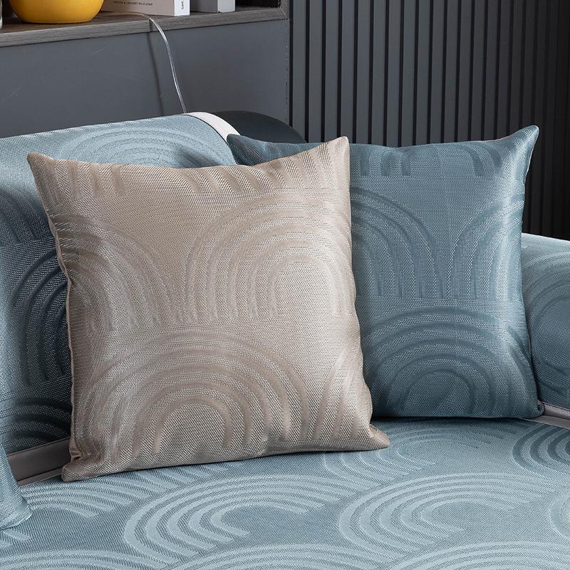 New High-End Ice Silk Sofa Cushion Summer Summer Mat Seat Cushion Full Cover Simple Modern