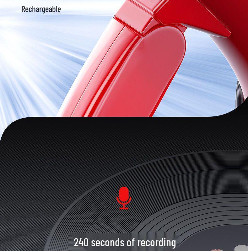 Portable Megaphone Speaker with Voice Recording for Street Vendors and Promotions