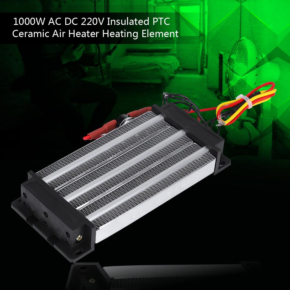 1000W AC DC 220V Insulated PTC Ceramic Air Heater Heating Element