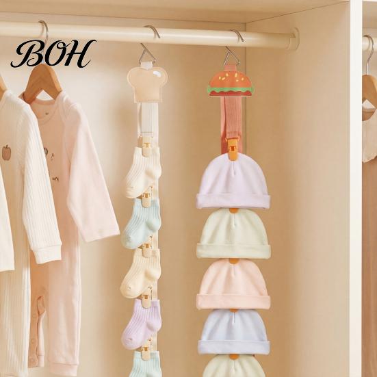 Hat Hooks for Closet Organizer Rack, Multi Clip Cap Holder, Hanger Hook Storage Baseball Knitted Hat, Strap Bedroom Dorm Adhesive Holder