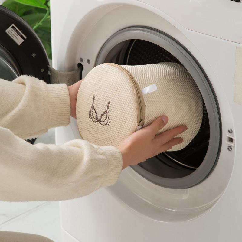 4/6pcs Embroidered Style Laundry Bag Double Layer Thickened Clothes Cleaning Protect Bag Anti-deformation Clothing Organizer