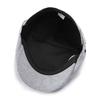 Adjustable Newsboy Caps Solid Color Flat Visor Cap Fashion Vintage Berets Hat  Men