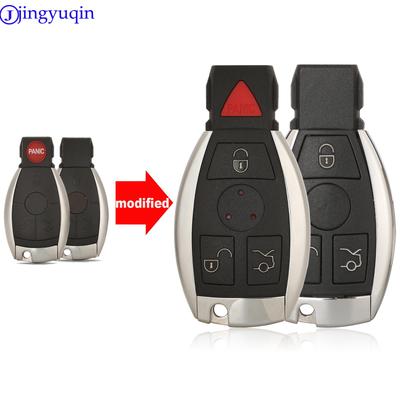 Jingyuqin 3 Buttons Smart Remote Car Key Shell For Mercedes Benz BGA NEC C E R S CL GL SL CLK SLK Remote Key Fob