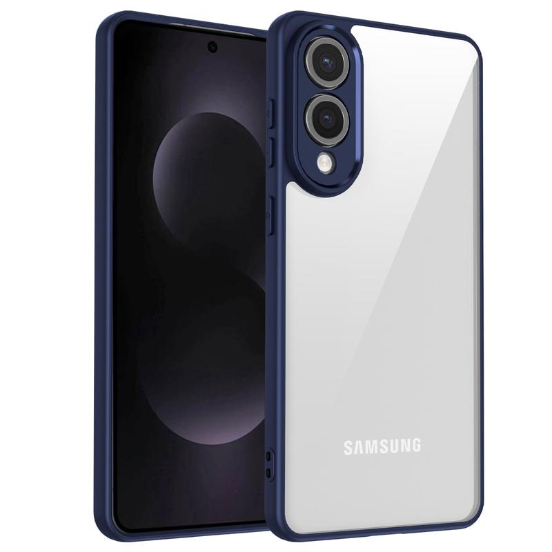 For Samsung Galaxy S25 Edge Case Plating Silicone Bumper Shockproof Clear Back Cover Hard Matte Phone Case for Samsung S25Edge