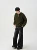 Men's Loose Fit Solid Color Knitwear - Autumn/Winter Warm Lapel Sweater, Casual Gentleman Style, Non-Iron Long Sleeve Base Layer Shirt