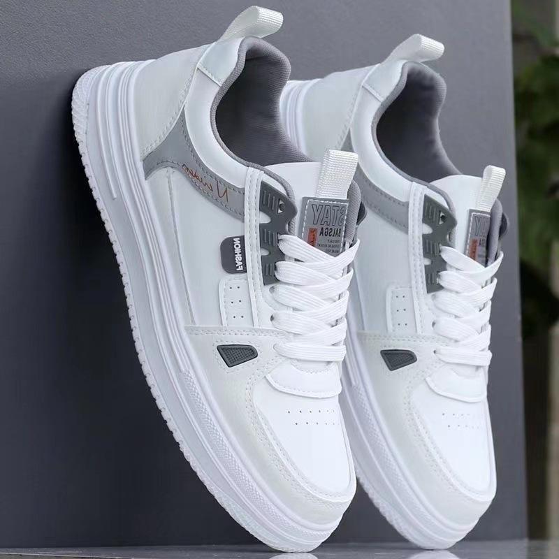 Summer Men's Shoes Waterproof and Non-slip Casual Versatile White Shoes Student Board Shoes Men's Lightweight Trendy Sports Shoes Men's