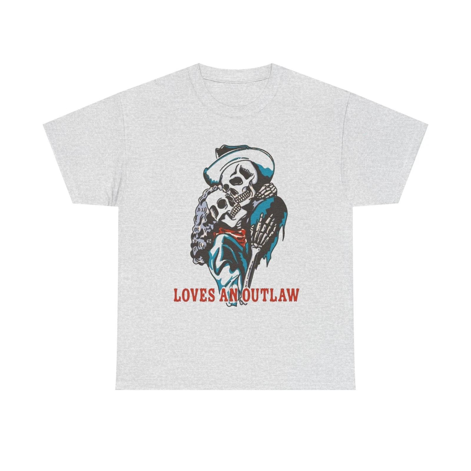 

Loves An Outlaw Western Graphic T Shirt S-5XL NEW Unisex Heavy Cotton Tee S