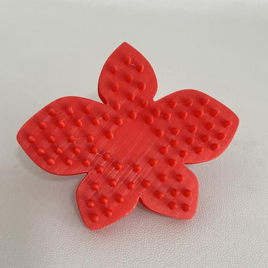 Scalp Massager Comb for Cats Dogs 3D Printed Flower Shaped Head Scratcher Scalp Massager for Stress Relief Pet Grooming
