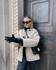 European & American Style Faux Fur Women's Winter Coat, Round Neck, Long Sleeve (8LS2445)