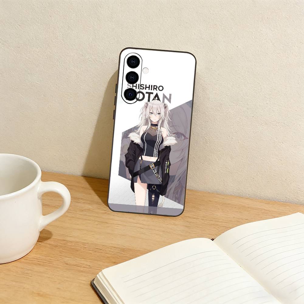 S-Shishiro Botan Phone Case For Samsung Galaxy A73,A72,A71,A70,A53,A52,A51,Others Soft Black Cover