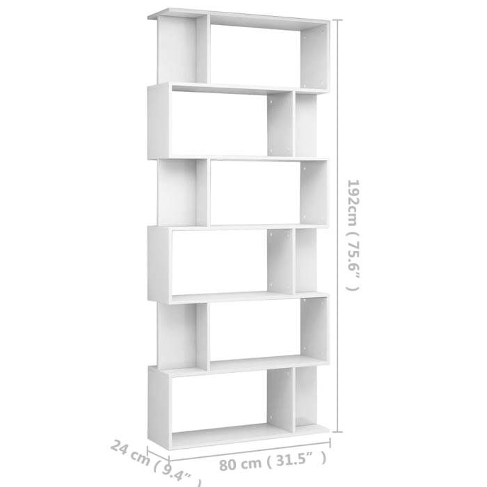 VidaXL Bookcase/Room Divider, Storage Furniture, Bookshelf Living Room Living Room Bedroom Interior, 800096